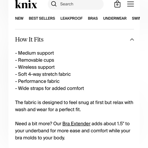 Knix Padded V Neck Bra - Picture 4 of 6